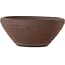 Round unglazed bonsai pot by Reihou (Bonsai Matsushita Hiroyuki or Mr. Matsushita Reiji Master) - 240 x 240 x 100 mm