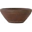 Round unglazed bonsai pot by Reihou (Bonsai Matsushita Hiroyuki or Mr. Matsushita Reiji Master) - 240 x 240 x 100 mm