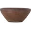 Round unglazed bonsai pot by Reihou (Bonsai Matsushita Hiroyuki or Mr. Matsushita Reiji Master) - 240 x 240 x 100 mm