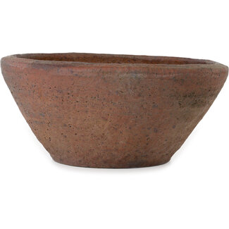 Reihou (Bonsai Matsushita Hiroyuki or Mr. Matsushita Reiji Master) 384 mm round unglazed bonsai pot by Reihou (Bonsai Matsushita Hiroyuki or Mr. Matsushita Reiji Master), Tokoname, Japan
