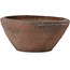 Runder, unglasierter Bonsaitopf von Reihou (Bonsai Matsushita Hiroyuki oder Mr. Matsushita Reiji Master) – 384 x 384 x 173 mm