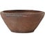 Round unglazed bonsai pot by Reihou (Bonsai Matsushita Hiroyuki or Mr. Matsushita Reiji Master) - 384 x 384 x 173 mm