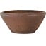 Round unglazed bonsai pot by Reihou (Bonsai Matsushita Hiroyuki or Mr. Matsushita Reiji Master) - 384 x 384 x 173 mm