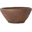 Round unglazed bonsai pot by Reihou (Bonsai Matsushita Hiroyuki or Mr. Matsushita Reiji Master) - 384 x 384 x 173 mm