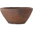 Round unglazed bonsai pot by Reihou (Bonsai Matsushita Hiroyuki or Mr. Matsushita Reiji Master) - 384 x 384 x 173 mm