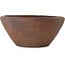 Round unglazed bonsai pot by Reihou (Bonsai Matsushita Hiroyuki or Mr. Matsushita Reiji Master) - 384 x 384 x 173 mm