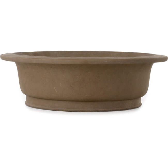 Round unglazed bonsai pot - 463 x 463 x 140 mm