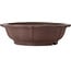 Lotus unglazed bonsai pot by Yamaaki Toshio (third generation) - 535 x 535 x 160 mm