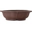 Lotus unglazed bonsai pot by Yamaaki Toshio (third generation) - 535 x 535 x 160 mm