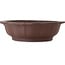 Lotus unglazed bonsai pot by Yamaaki Toshio (third generation) - 535 x 535 x 160 mm