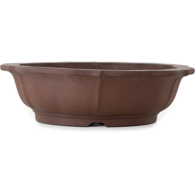 Pot à bonsaï Lotus non émaillé par Yamaaki Toshio (troisième génération) - 535 x 535 x 160 mm