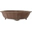 Lotus unglazed bonsai pot by Terahata Satomi Mazan - 503 x 503 x 130 mm