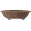 Lotus unglazed bonsai pot by Terahata Satomi Mazan - 503 x 503 x 130 mm