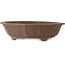 Lotus unglazed bonsai pot by Terahata Satomi Mazan - 503 x 503 x 130 mm