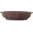 Lotus unglazed bonsai pot by Yamaaki Toshio (third generation) - 425 x 425 x 105 mm