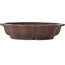 Lotus bonsai pot zonder glazuur van Yamaaki Toshio (derde generatie) - 425 x 425 x 105 mm