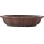 Lotus unglazed bonsai pot by Yamaaki Toshio (third generation) - 425 x 425 x 105 mm