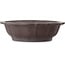 Lotus unglazed bonsai pot by Yamaaki Toshio (third generation) - 530 x 530 x 155 mm