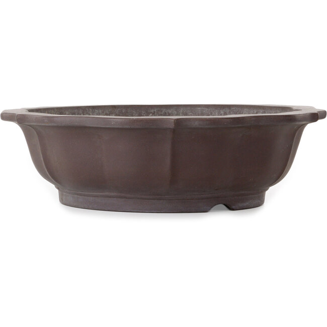 Pot à bonsaï Lotus non émaillé par Yamaaki Toshio (troisième génération) - 530 x 530 x 155 mm