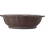 Lotus bonsai pot zonder glazuur van Yamaaki Toshio (derde generatie) - 530 x 530 x 155 mm