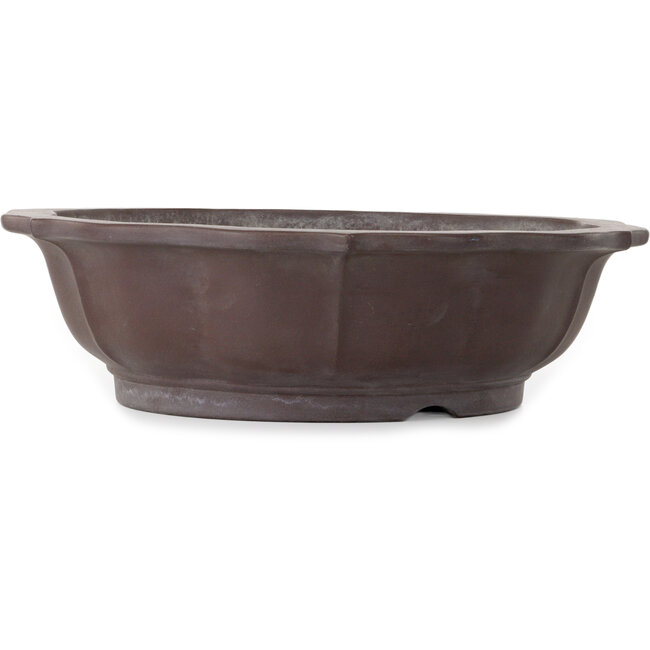 Vaso bonsai Lotus non smaltato di Yamaaki Toshio (terza generazione) - 530 x 530 x 155 mm