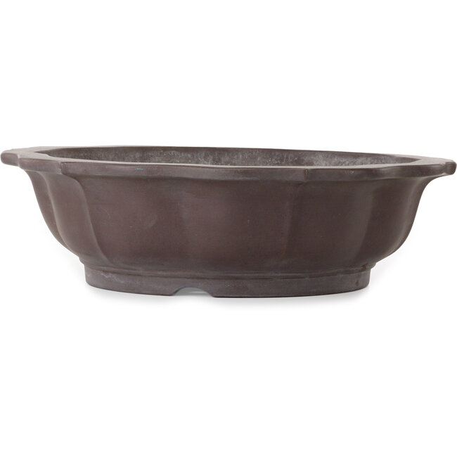 Pot à bonsaï Lotus non émaillé par Yamaaki Toshio (troisième génération) - 530 x 530 x 155 mm