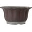 Lotus unglazed bonsai pot by Yamaaki Toshio (third generation) - 410 x 410 x 215 mm