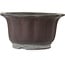 Lotus unglazed bonsai pot by Yamaaki Toshio (third generation) - 410 x 410 x 215 mm