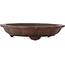 Lotus bonsai pot zonder glazuur van Yamaaki Toshio (derde generatie) - 477 x 477 x 100 mm