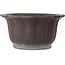 Lotus unglazed bonsai pot by Yamaaki Toshio (third generation) - 410 x 410 x 215 mm
