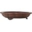 Lotus unglazed bonsai pot by Yamaaki Toshio (third generation) - 477 x 477 x 100 mm