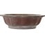 Lotus unglazed bonsai pot by Yamaaki Toshio (third generation) - 523 x 523 x 144 mm