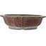 Lotus unglazed bonsai pot by Yamaaki Toshio (third generation) - 523 x 523 x 144 mm