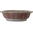 Lotus bonsai pot zonder glazuur van Yamaaki Toshio (derde generatie) - 523 x 523 x 144 mm
