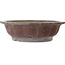 Lotus bonsai pot zonder glazuur van Yamaaki Toshio (derde generatie) - 523 x 523 x 144 mm