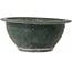 Round green bonsai pot by Shuhou - 397 x 397 x 170 mm