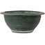 Vaso bonsai rotondo verde di Shuhou - 397 x 397 x 170 mm