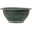 Round green bonsai pot by Shuhou - 397 x 397 x 170 mm
