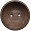 Round unglazed bonsai pot by Reihou (Bonsai Matsushita Hiroyuki or Mr. Matsushita Reiji Master) - 240 x 240 x 100 mm