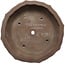 Lotus unglazed bonsai pot by Terahata Satomi Mazan - 503 x 503 x 130 mm