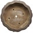 Lotus unglazed bonsai pot by Yamaaki Toshio (third generation) - 523 x 523 x 144 mm
