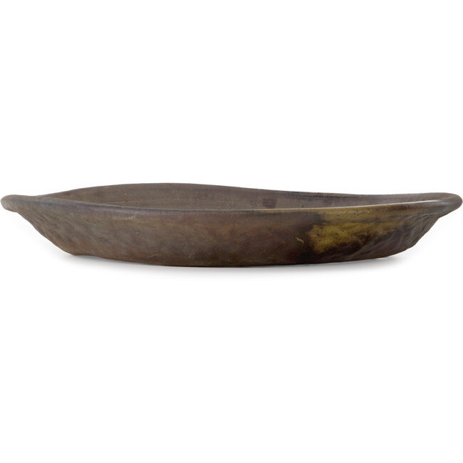 Round unglazed bonsai pot - 570 x 570 x 60 mm