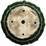 Maceta para bonsái verde loto de Terahata Satomi Mazan - 435 x 435 x 113 mm