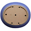 Ovale blauwe bonsaipot van Seizan (Reihou, Kataoka Katsushi, meester Seizan oven) - 474 x 403 x 154 mm