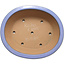 Pot à bonsaï ovale bleu par Seizan (Reihou, Kataoka Katsushi, maître four Seizan) - 474 x 403 x 154 mm