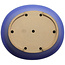 Oval blue bonsai pot by Seizan (Reihou, Kataoka Katsushi, master Seizan kiln) - 412 x 360 x 138 mm