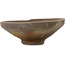 Round unglazed bonsai pot - 320 x 320 x 100 mm