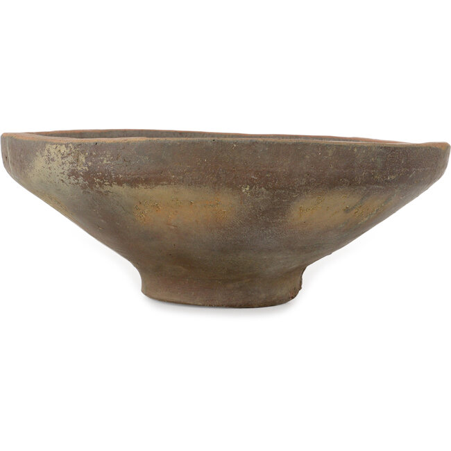 Ronde, ongeglazuurde bonsaipot - 320 x 320 x 100 mm