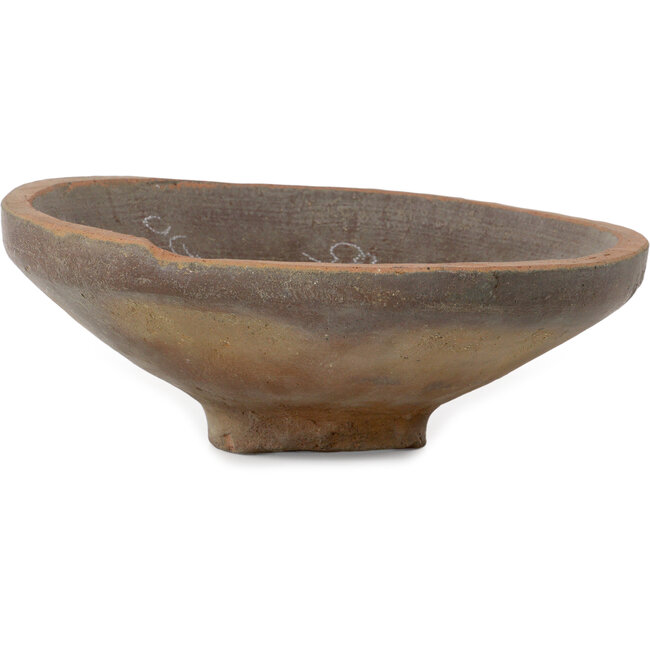 Runder, unglasierter Bonsai-Topf – 320 x 320 x 100 mm