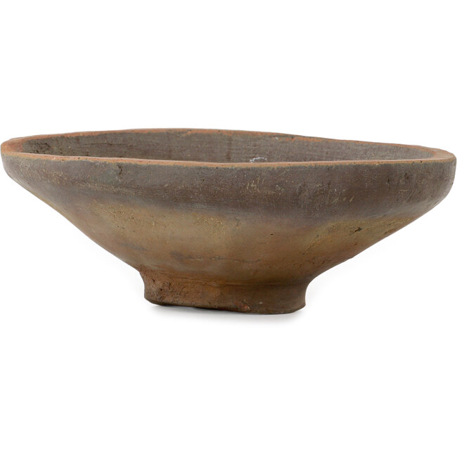 Round unglazed bonsai pot - 320 x 320 x 100 mm